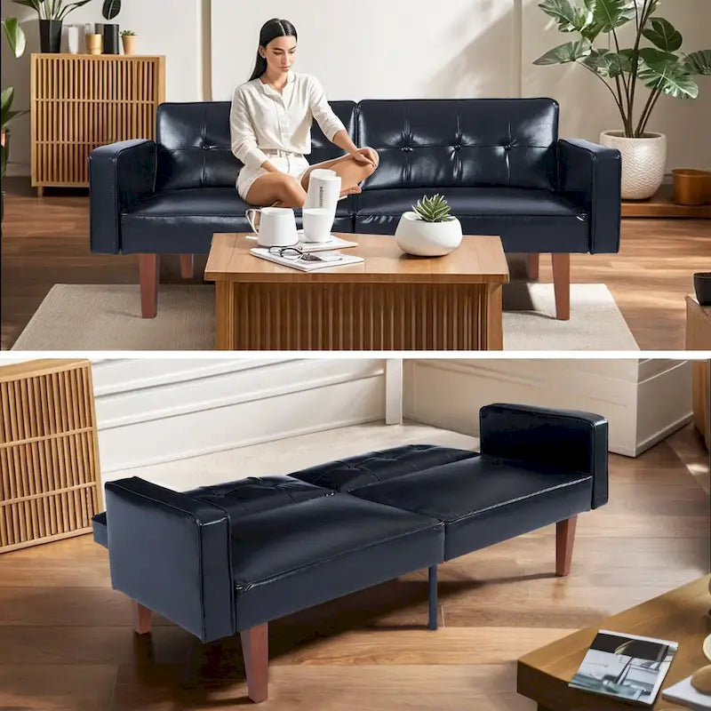Canapé-lit, Lit d'appoint convertible, Canapé 2 places convertible, Lit de repos pour salon, appartement, bureau