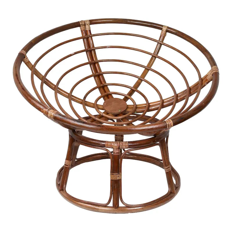 Structure de fauteuil Papasan en rotin de 42 pouces (Coussin non inclus)