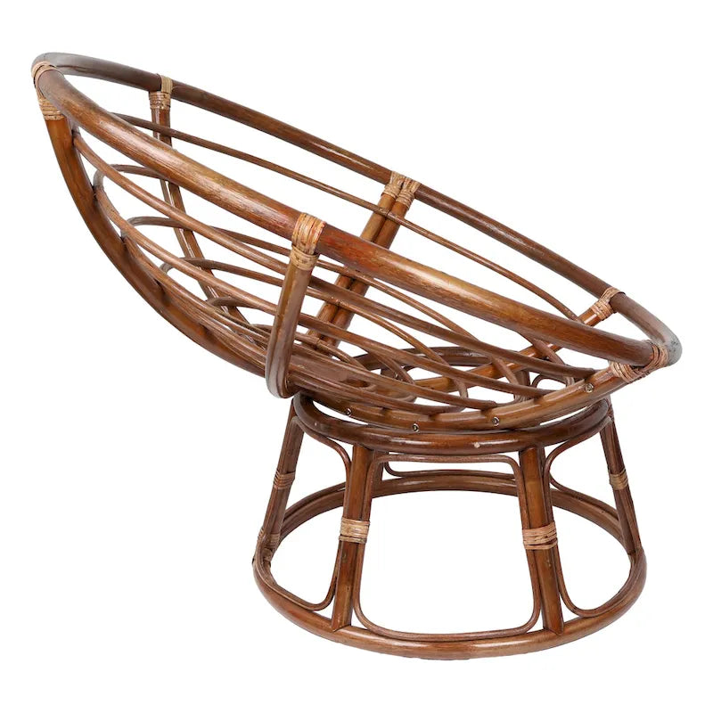 Structure de fauteuil Papasan en rotin de 42 pouces (Coussin non inclus)
