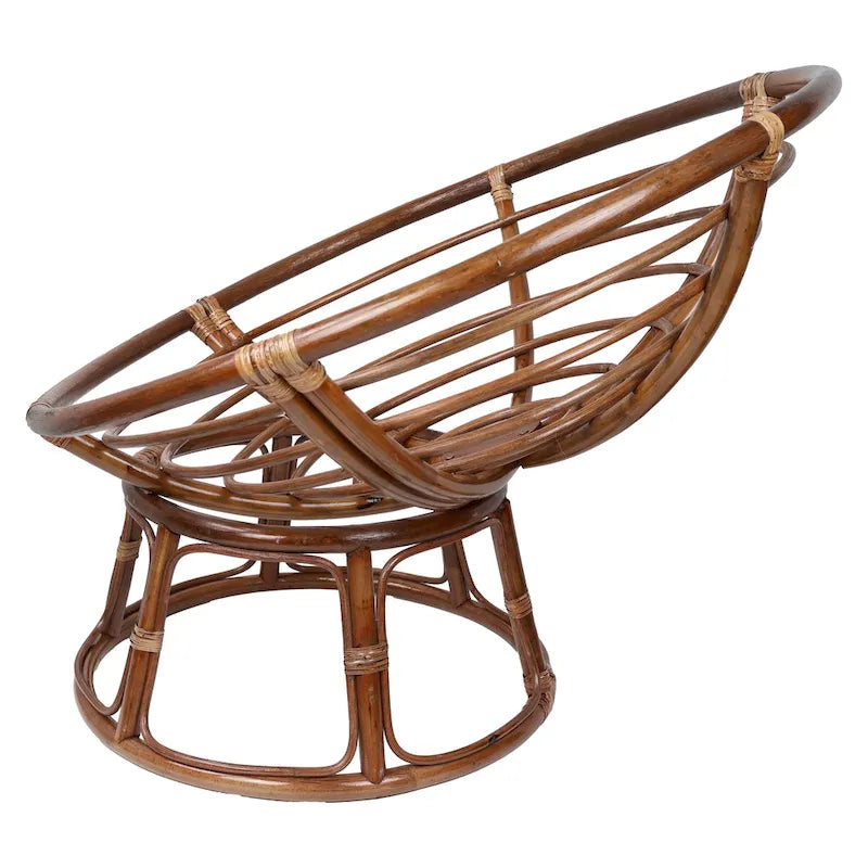 Structure de fauteuil Papasan en rotin de 42 pouces (Coussin non inclus)