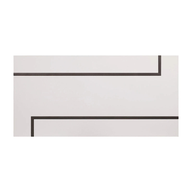 Table basse contemporaine blanche en laque de 119 cm
