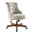 Chaise de bureau pivotante naturelle