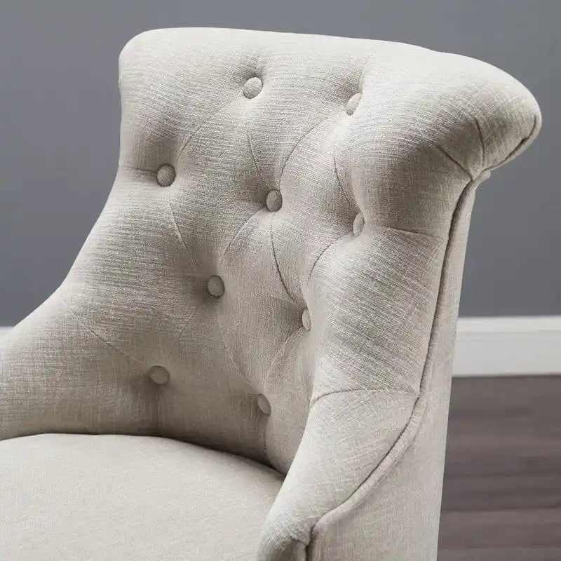 Chaise de bureau pivotante naturelle