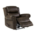Fauteuil inclinable mural à bras arrondis, très grand format