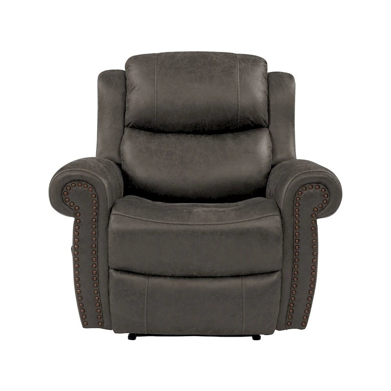 Fauteuil inclinable mural à bras arrondis, très grand format