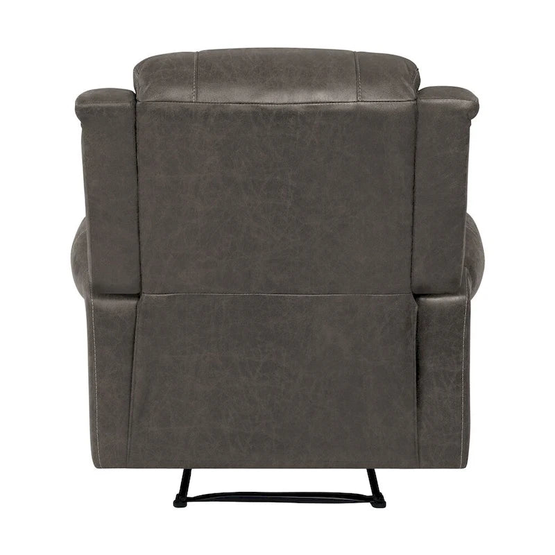 Fauteuil inclinable mural à bras arrondis, très grand format