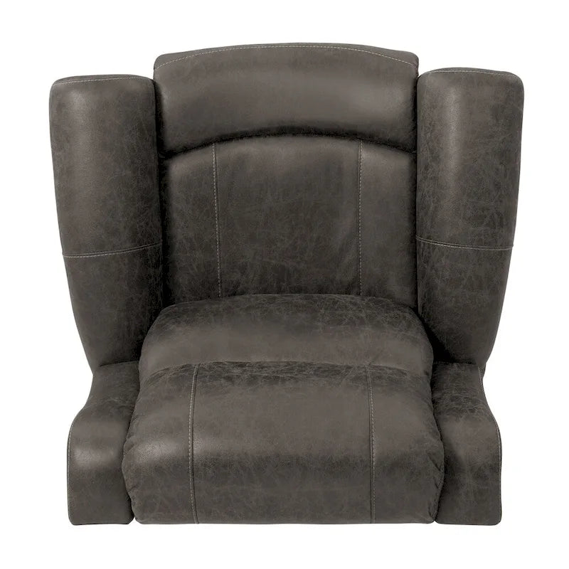 Fauteuil inclinable mural à bras arrondis, très grand format