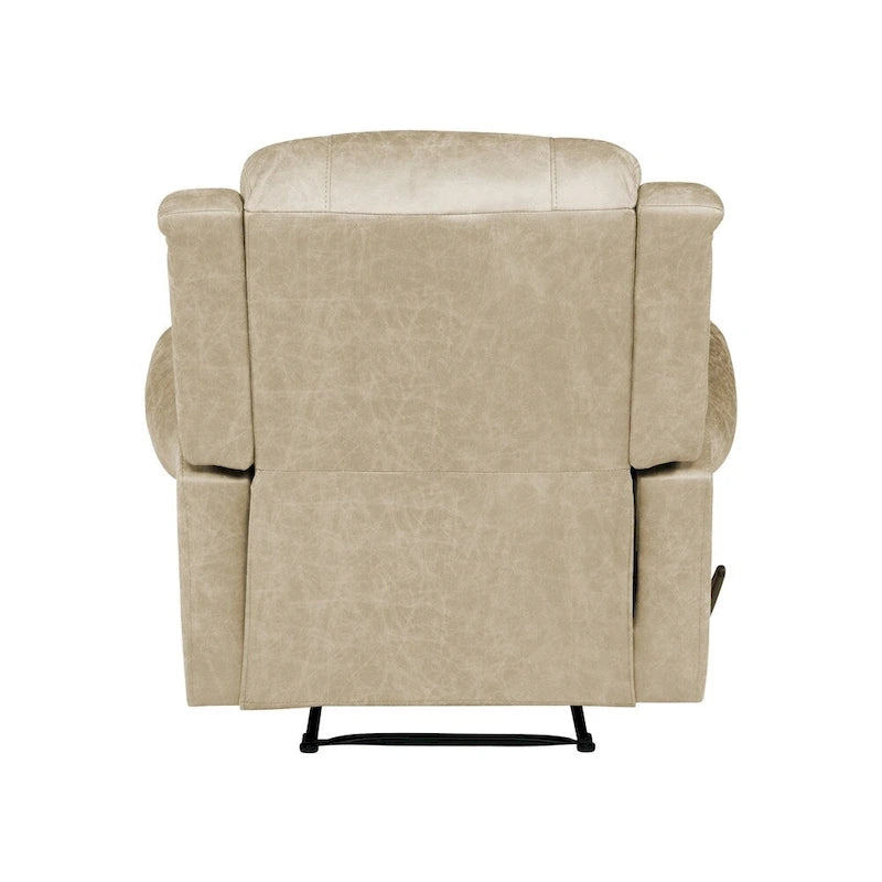 Fauteuil inclinable mural à bras arrondis, très grand format
