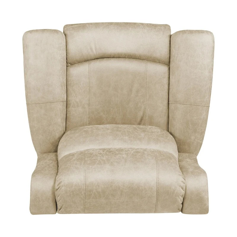 Fauteuil inclinable mural à bras arrondis, très grand format