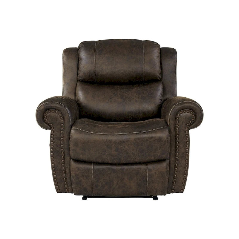 Fauteuil inclinable mural à bras arrondis, très grand format