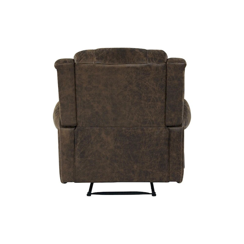 Fauteuil inclinable mural à bras arrondis, très grand format