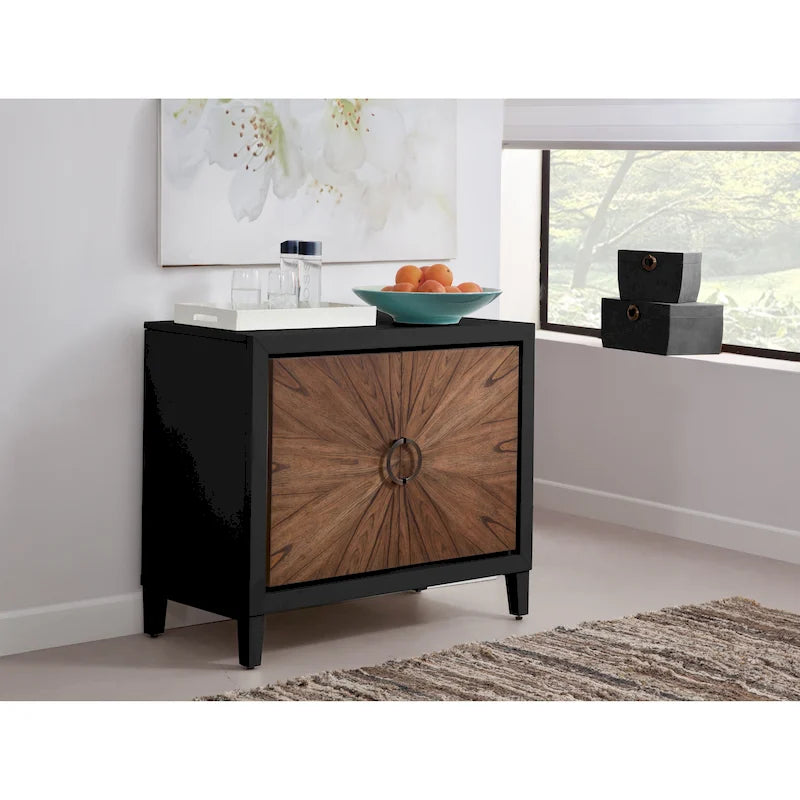 Meuble d'appoint 2 portes en bois