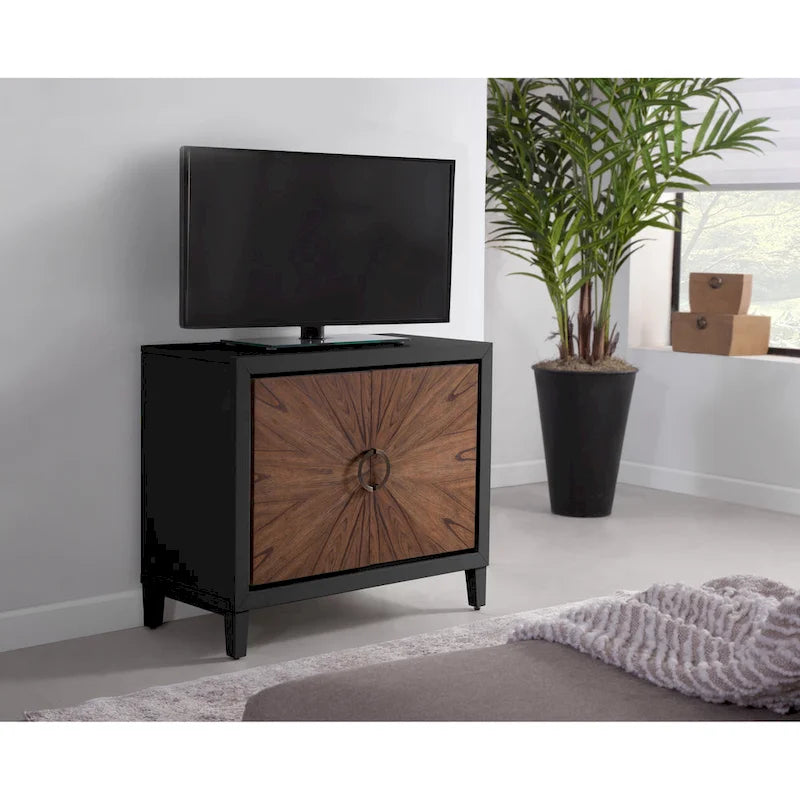 Meuble d'appoint 2 portes en bois
