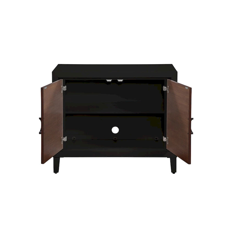 Meuble d'appoint 2 portes en bois