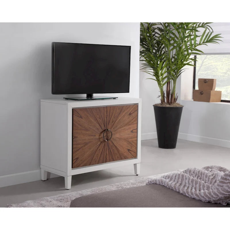 Meuble d'appoint 2 portes en bois