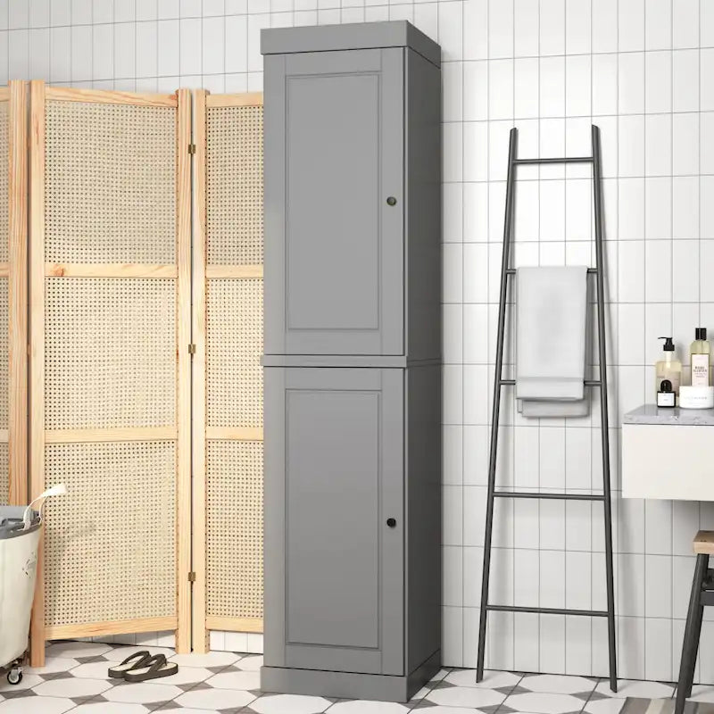 Meuble de salle de bain 100 % bois massif 42 cm avec portes en option Imports