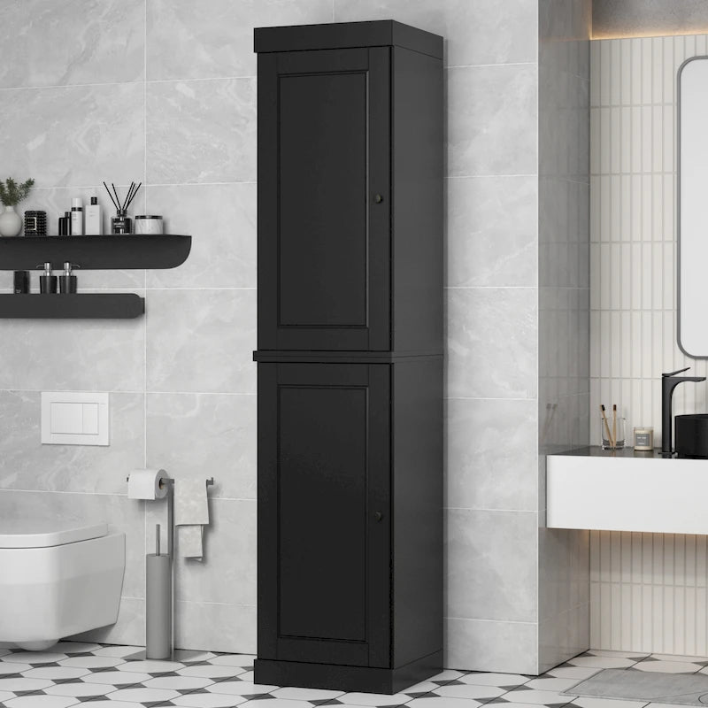 Meuble de salle de bain 100 % bois massif 42 cm avec portes en option Imports