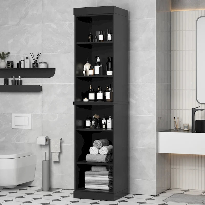 Meuble de salle de bain 100 % bois massif 42 cm avec portes en option Imports