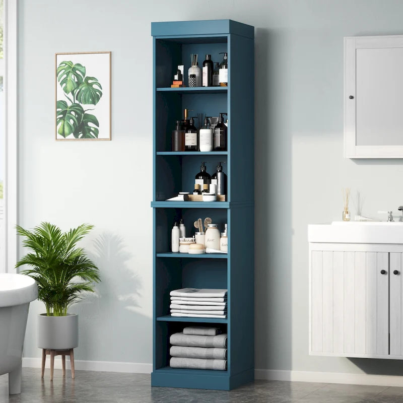 Meuble de salle de bain 100 % bois massif 42 cm avec portes en option Imports