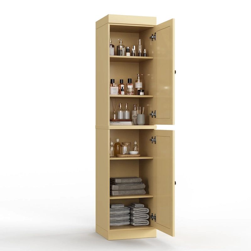 Meuble de salle de bain 100 % bois massif 42 cm avec portes en option Imports