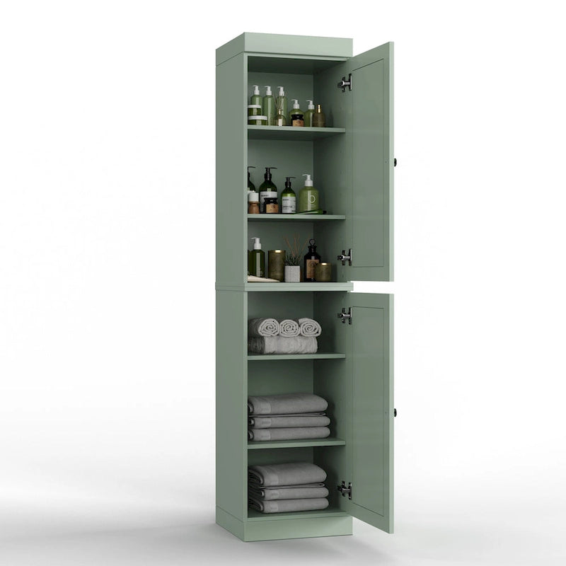 Meuble de salle de bain 100 % bois massif 42 cm avec portes en option Imports