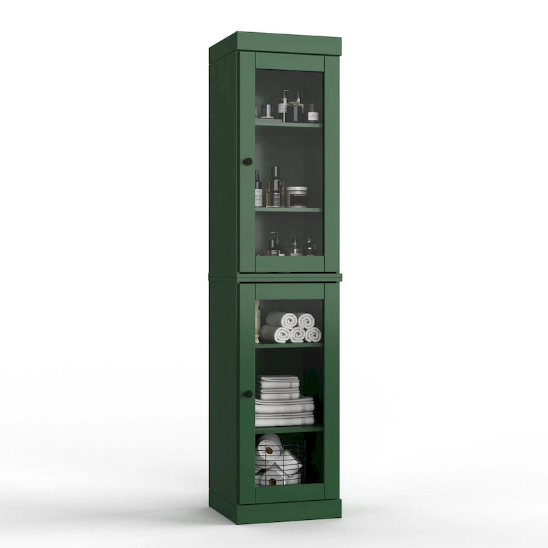 Meuble de salle de bain 100 % bois massif 42 cm avec portes en option Imports