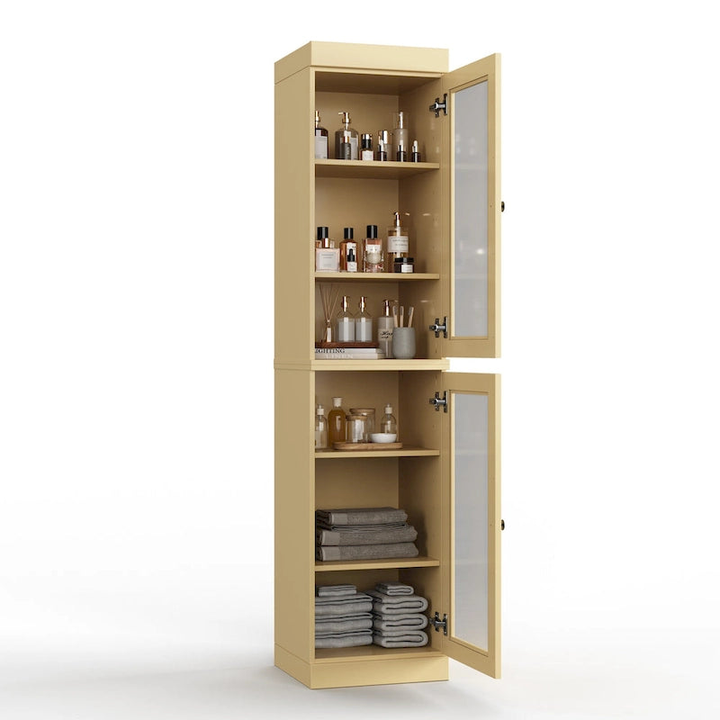 Meuble de salle de bain 100 % bois massif 42 cm avec portes en option Imports