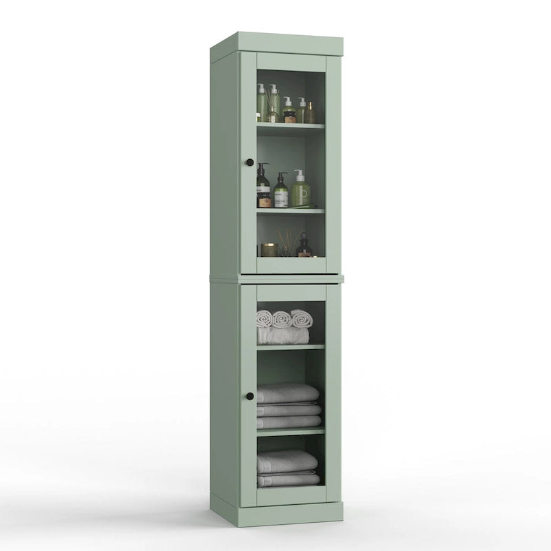 Meuble de salle de bain 100 % bois massif 42 cm avec portes en option Imports