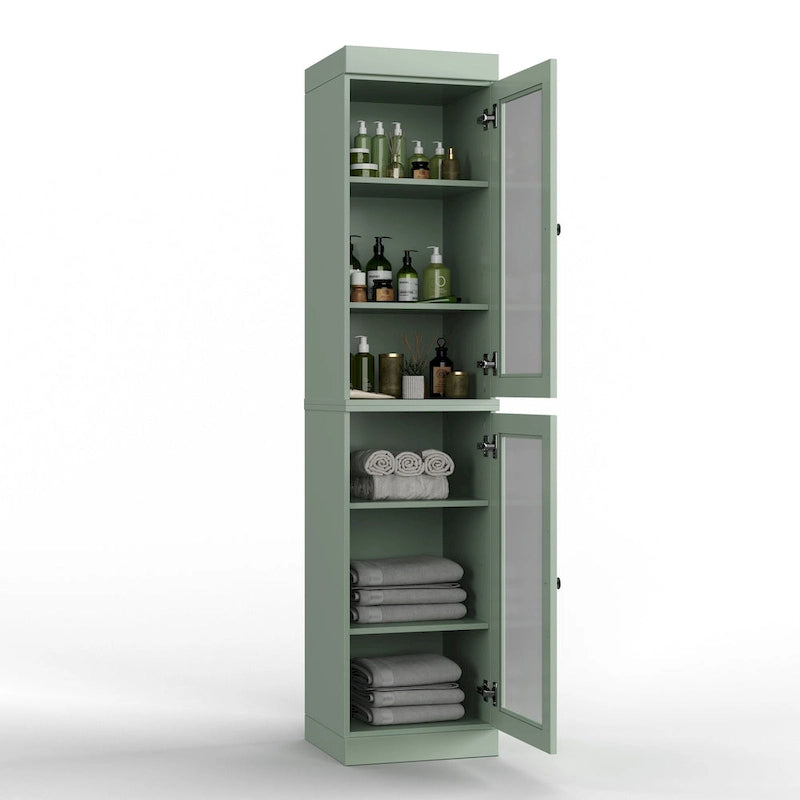 Meuble de salle de bain 100 % bois massif 42 cm avec portes en option Imports