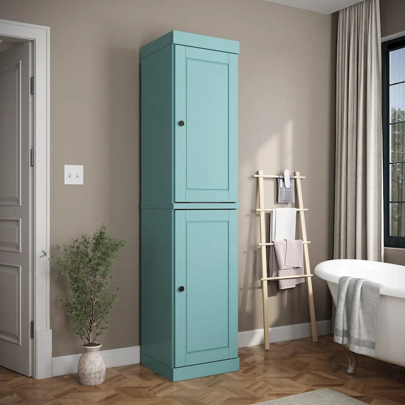 Meuble de salle de bain 100 % bois massif 42 cm avec portes en option Imports