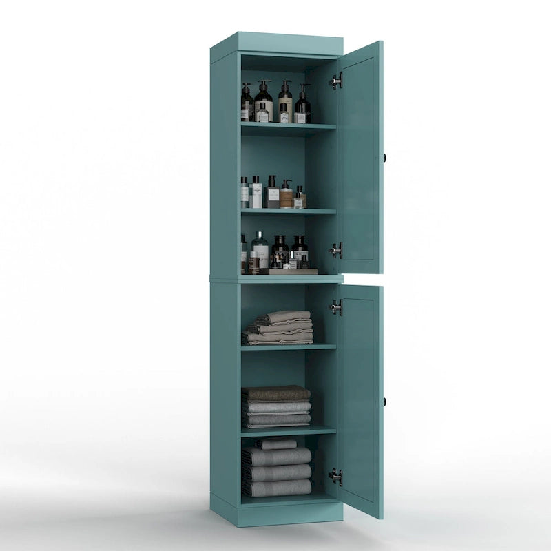 Meuble de salle de bain 100 % bois massif 42 cm avec portes en option Imports