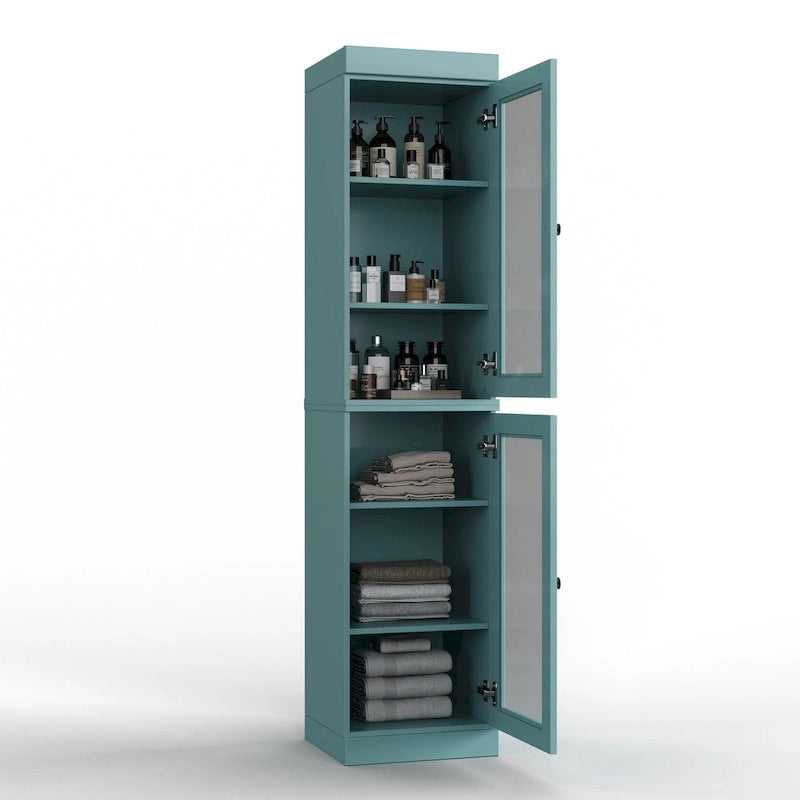 Meuble de salle de bain 100 % bois massif 42 cm avec portes en option Imports