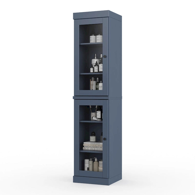 Meuble de salle de bain 100 % bois massif 42 cm avec portes en option Imports