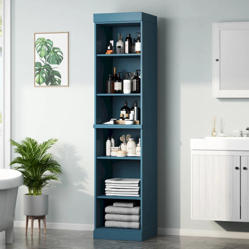Meuble de salle de bain 100 % bois massif 42 cm avec portes en option Imports