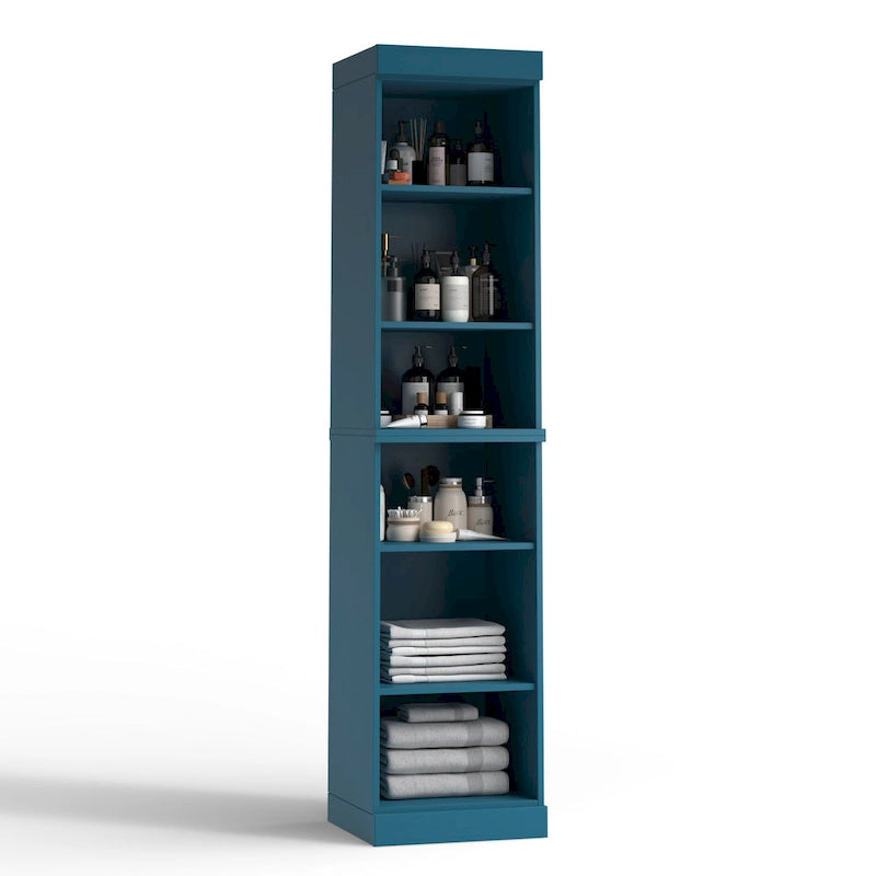 Meuble de salle de bain 100 % bois massif 42 cm avec portes en option Imports