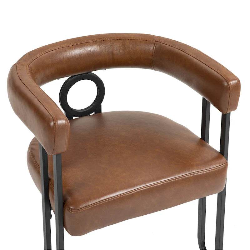 Chaises de salle à manger d'appoint modernes en tissu pour salon (lot de 2)