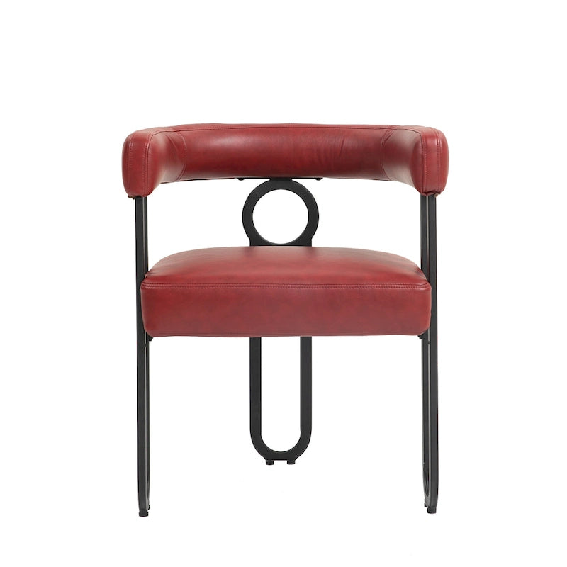 Chaises de salle à manger d'appoint modernes en tissu pour salon (lot de 2)