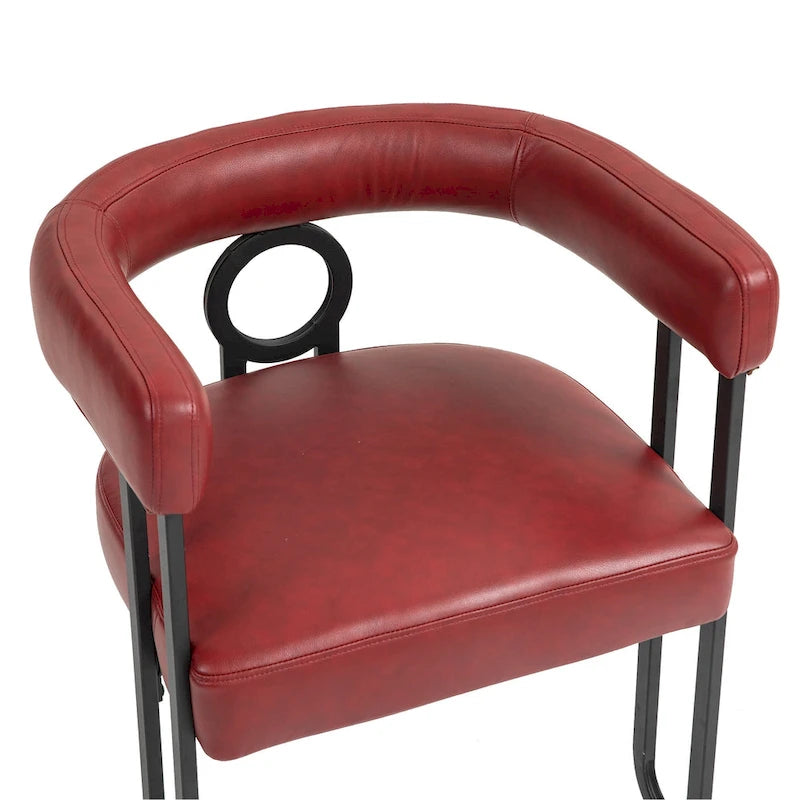 Chaises de salle à manger d'appoint modernes en tissu pour salon (lot de 2)