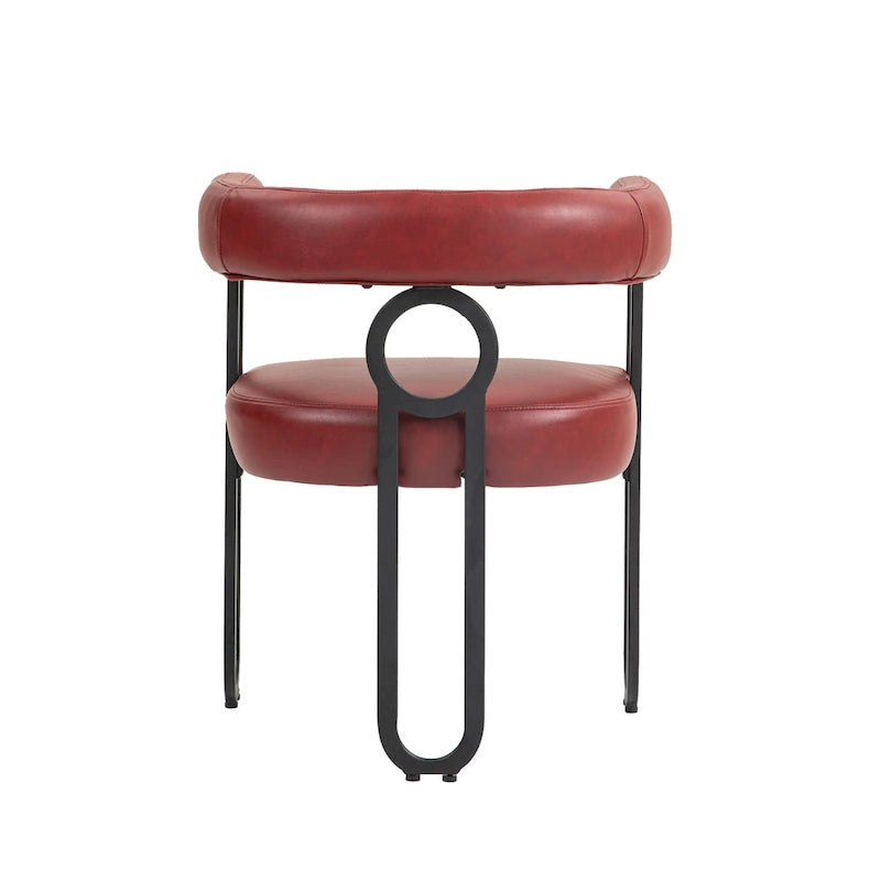 Chaises de salle à manger d'appoint modernes en tissu pour salon (lot de 2)